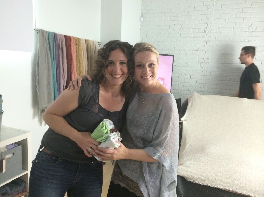 Julia and Tiffany worked so hard on-set the second day of filming. Babies, babies, babies!