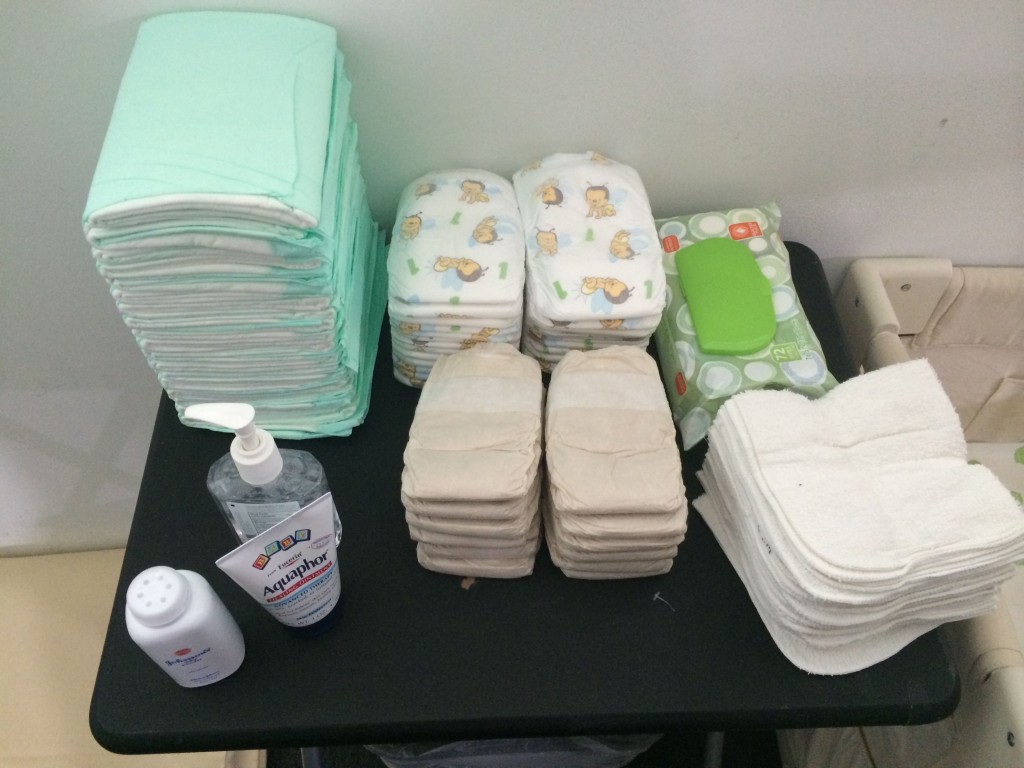 When you're photographing six newborns, you have to stock up on supplies!
